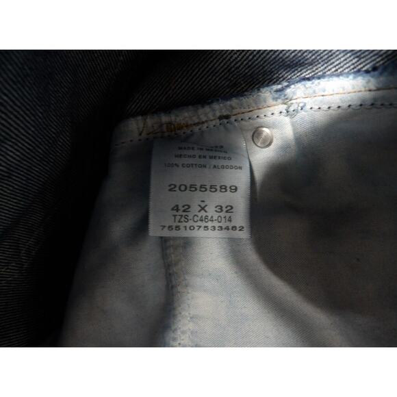 Lee Jeans Mens 42x32 Relaxed Fit Straight Leg Dark Wash NWT Denim Workwear Casua - Picture 7 of 16